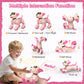 anysun Remote Control Robot Dog Toy for Kids, Programmable Smart Puppy Intelligent Learning Dancing Walking RC Robot Toys for Girls and Boys (Pink)