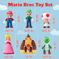 Mario Figures 6 Pack Mario Bros Toys Set Eco-Friendly PVC Mario Action Figures Gift for Kids Ages 3+, Movie Fans, Collector (4-6 Inch)