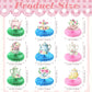 9 Pcs Tea Party Honeycomb Centerpieces, 3D Floral Teapot Tissue Paper Table Decorations with Tea Cup, Cake Stand, Rose Bouquet Designs for Bridal