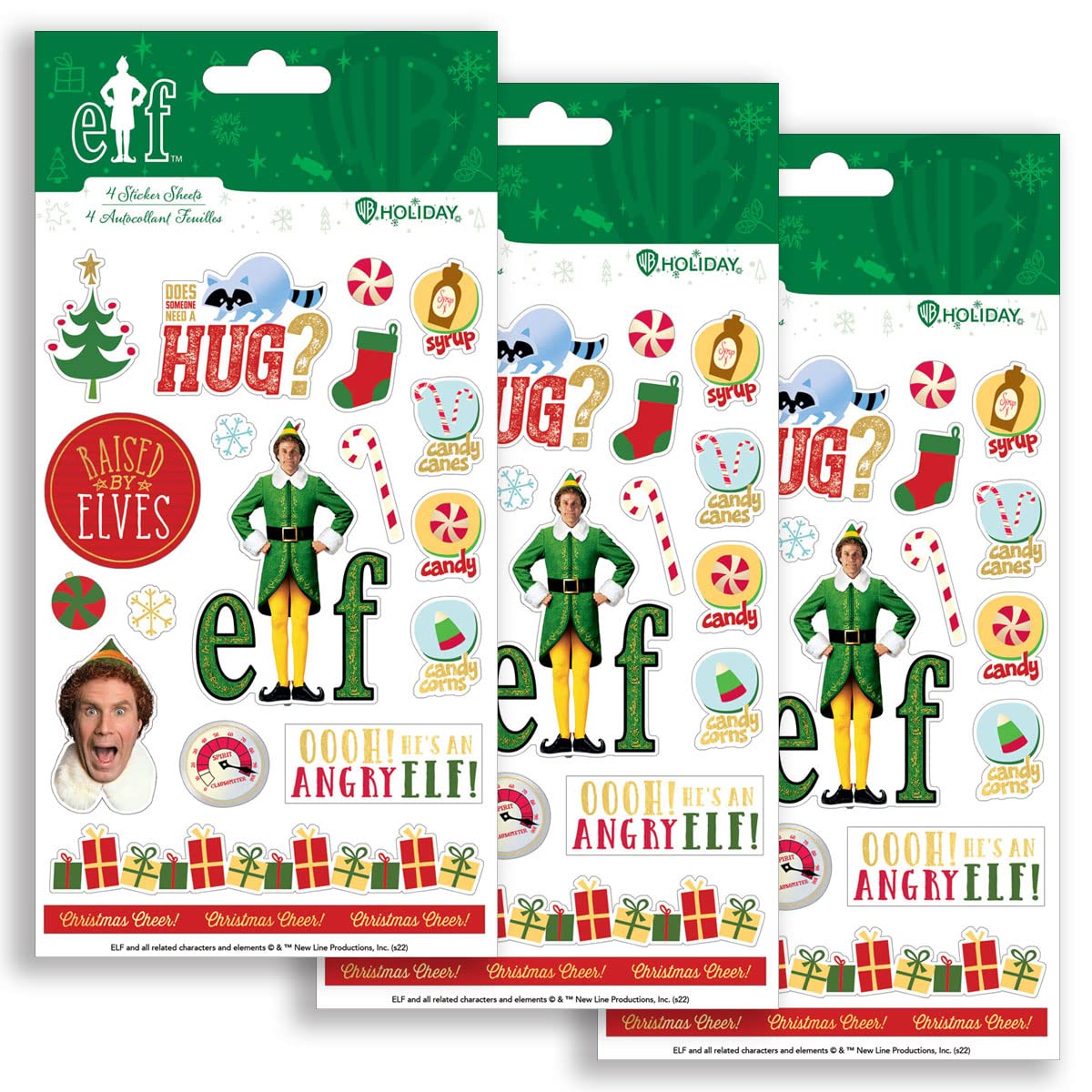Paper House Productions Buddy The Elf Sticker Multipack (Pack of 3)