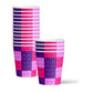 Pink Building Blocks Birthday Party Supplies Set Plates Napkins Cups Kit for 16