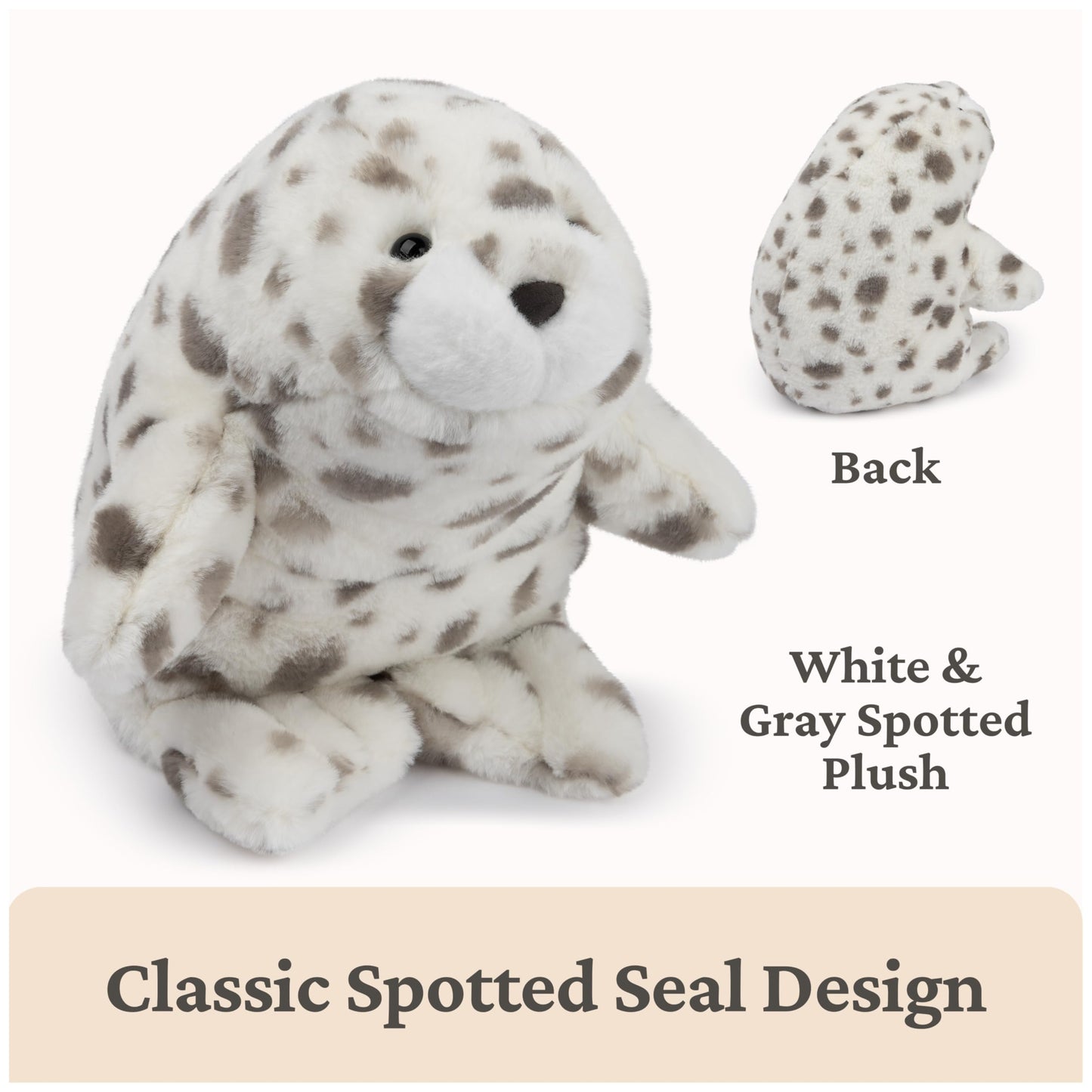 GUND Nuri 10-Inch Leopard Seal Stuffed Animal for Ages 0+