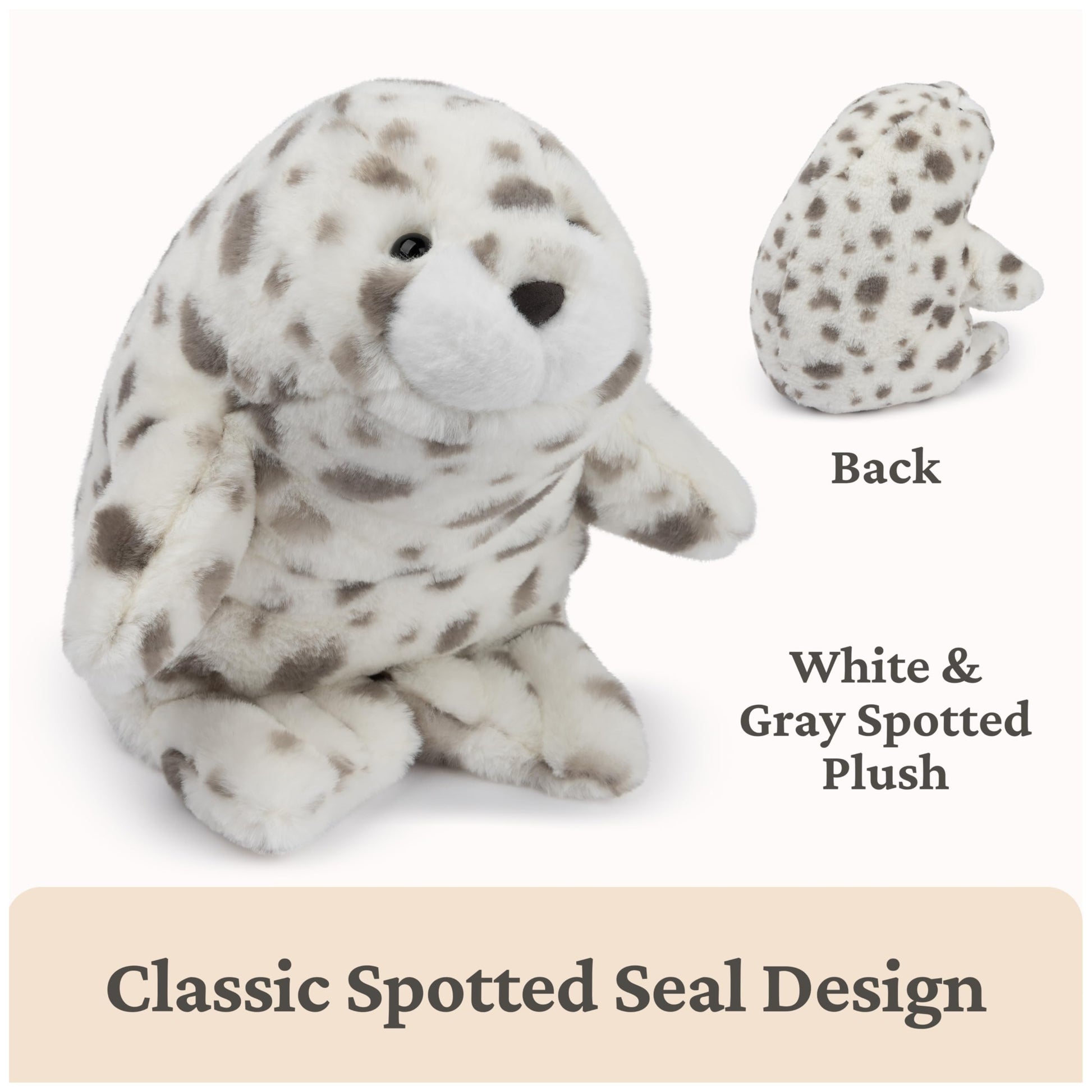 GUND Nuri 10-Inch Leopard Seal Stuffed Animal for Ages 0+