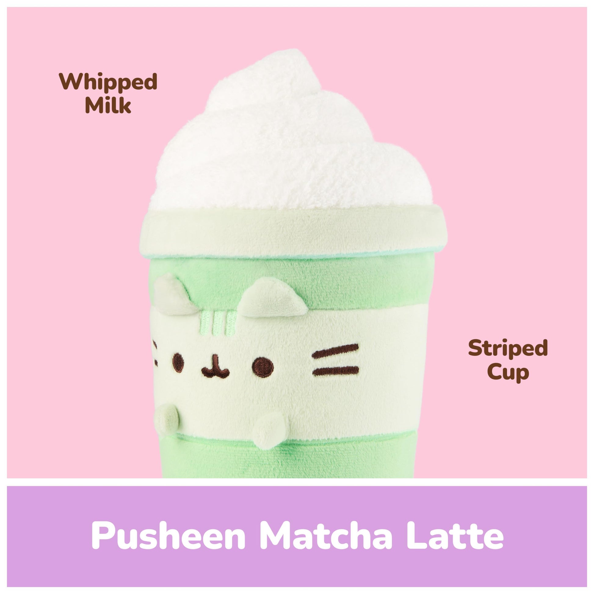 GUND Pusheen Matcha Latte 9.5-Inch Plush Toy for Ages 8+
