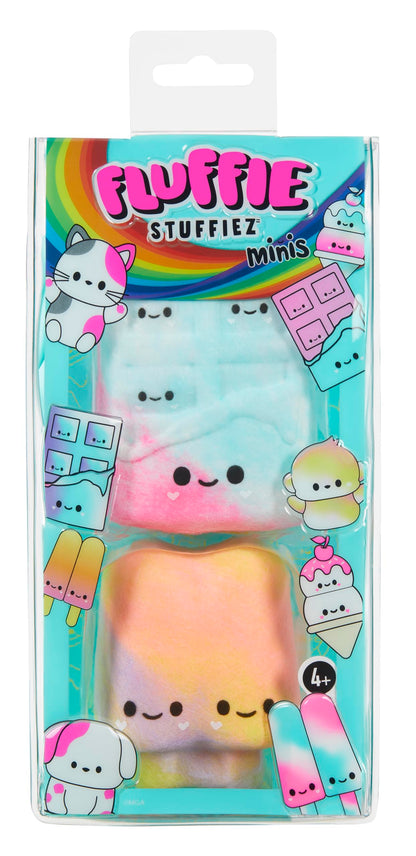 Fluffie Stuffiez Chocolate & Popsicle Minis Collectible Feature Plush - Surprise Reveal Unboxing Soft and Squishy Tactile Play Fidget DIY