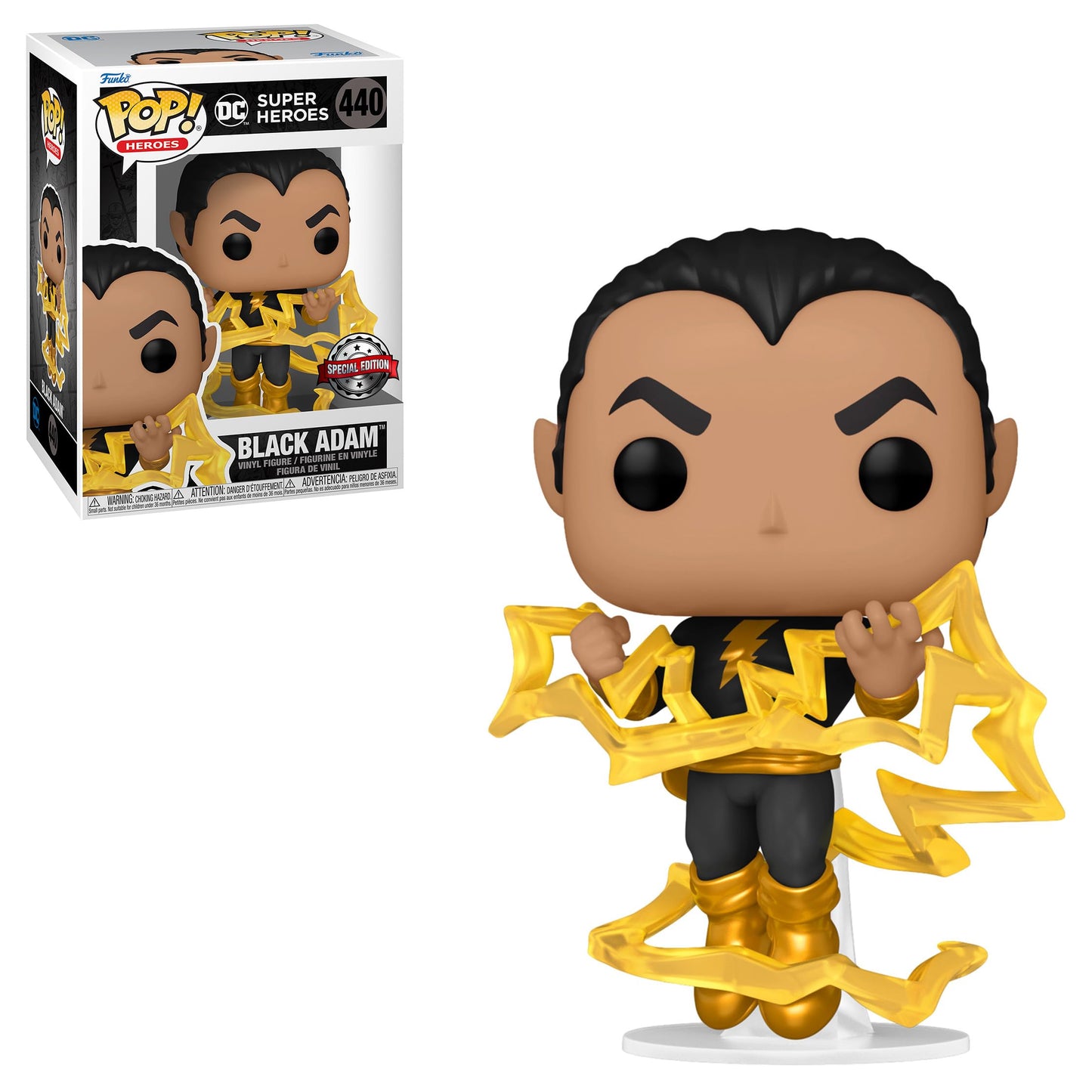 Funko Pop! DC Super Heroes - Black Adam, Classic Special Edition Exclusive Multicolor Vinyl Figure #440