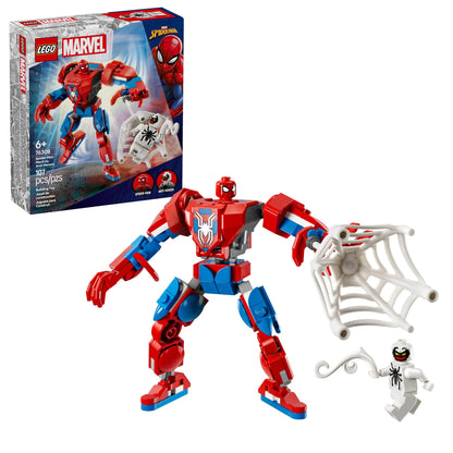 LEGO Marvel Spider-Man Mech vs. Anti-Venom Building Toy Set - Spider-Man Toy for Kids, Boys and Girls, Ages 6+ - Buildable Action Figure - Superhero