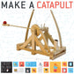 Make a Working Wooden Catapult Kit | Designed by Leonardo Da Vinci | Historical Facts and Easy Instructions Included | Copernicus Toys Curious