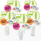 Big Dot of Happiness 50th Birthday - Cheerful - Colorful Party Centerpiece Sticks - Table Toppers - Set of 15