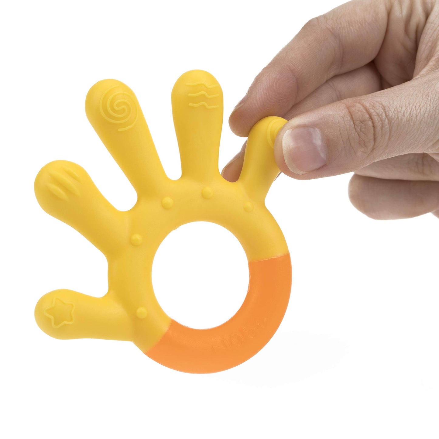 Nuby 3 Step Baby Teether Set for Teething Comfort - Soft and Hard Teethers for Babies - Soothes Sore Gums - 3+ Months
