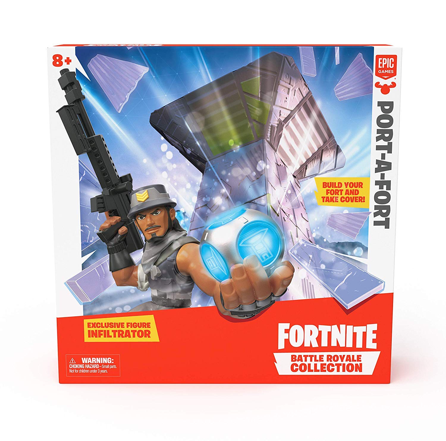 Fortnite Battle Royale Collection: Port-A-Fort Playset & Infiltrator Figure