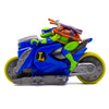 Teenage Mutant Ninja Turtles Backflip Riders 4-Pack, TMNT Rev-Up Motorcycle Toy Vehicles with Backflip Stunt Action, Rubber Tires, Mutant Mayhem Toy