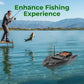 GDIFLS Advanced RC Fishing Bait Boat with GPS, Dual Motors, Automatic Return & LED Screen, 4.4lbs Load Capacity, 1968.5ft Range, Remote Control