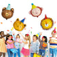 Animal Head Foil Balloon Kit, Lion Bear Monkey Cat foil balloon, Birthday Party Decorations, Baby Shower Supplies (Animal kit(4 pcs))