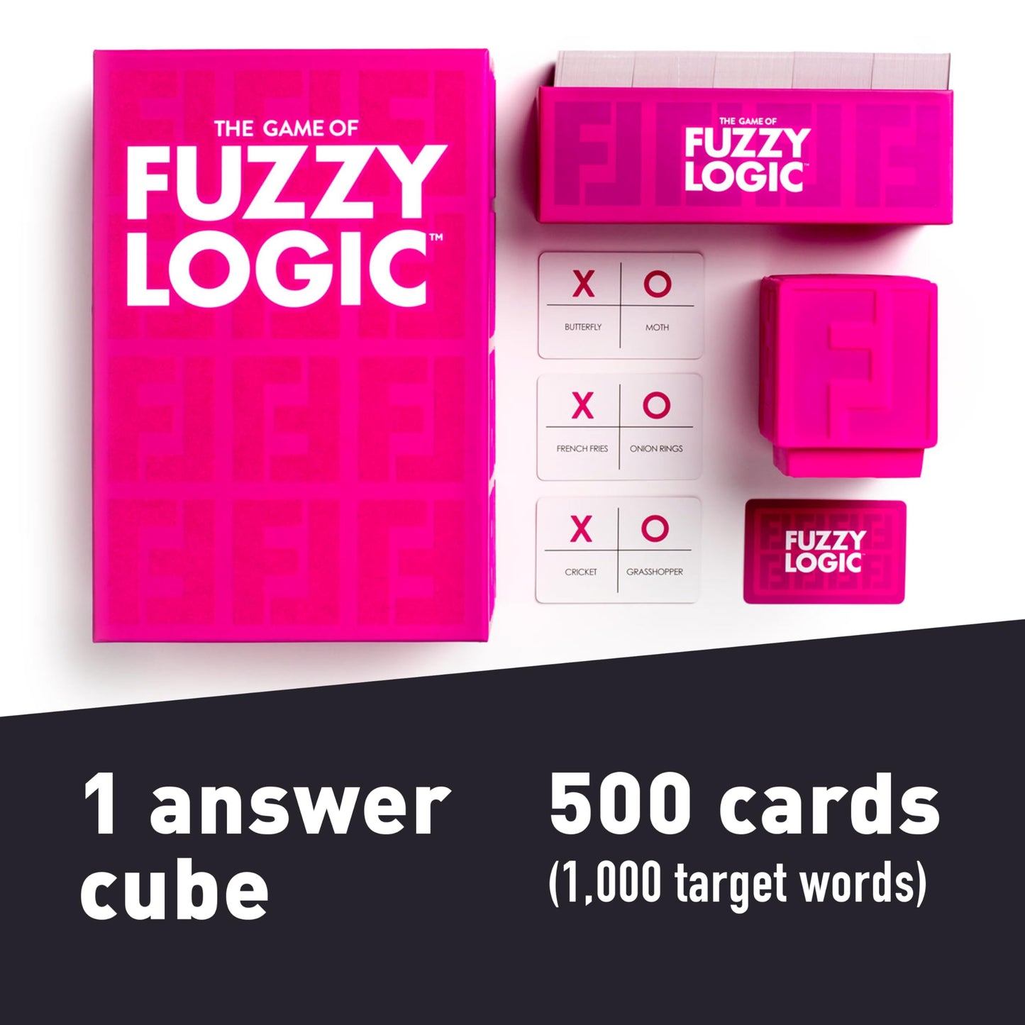 Fuzzy Logic Word Guessing Party Game - Funny Team-Based Card Game for Kids, Teens & Adults, Creative Clue & Strategy Game for Family Game Night, 4+