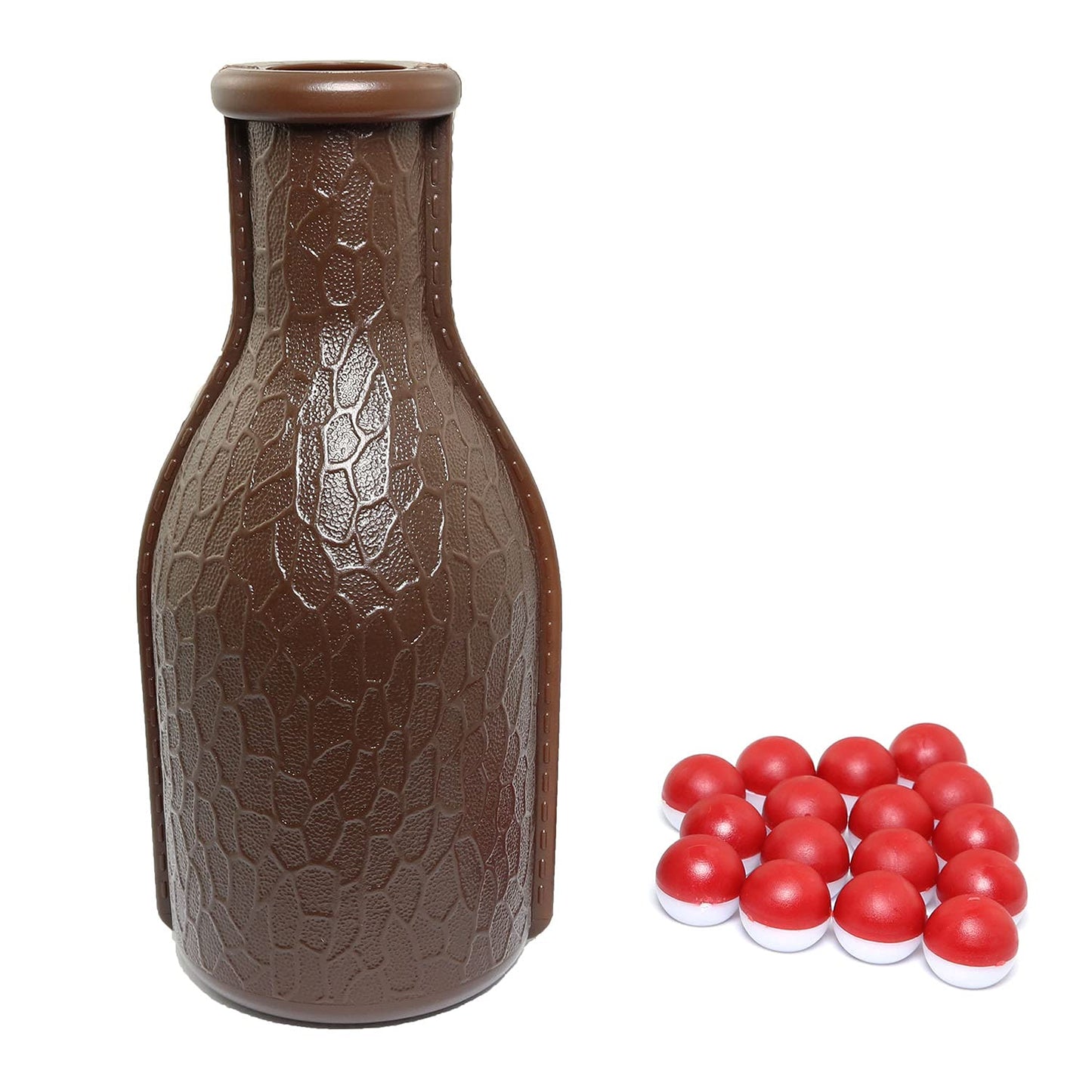 RLECS Billiard Shaker Pool Snooker Billiard Table Kelly Pool Shaker Bottle with 16PCS Red and White Tally Peas