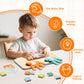 VIC-SUN Preschool Learning Toys for Toddlers, Colorful Wooden Numbers Blocks, Finger Counting Montessori Toys for 3 4 5 Year Old