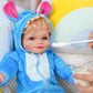 VacosHeart Reborn Dolls Baby Clothes for 17-22 Inch Dolls, Handmade Pajamas Set Boys One-Piece Outfit Clothing Accessories for Lifelike Newborn Toy