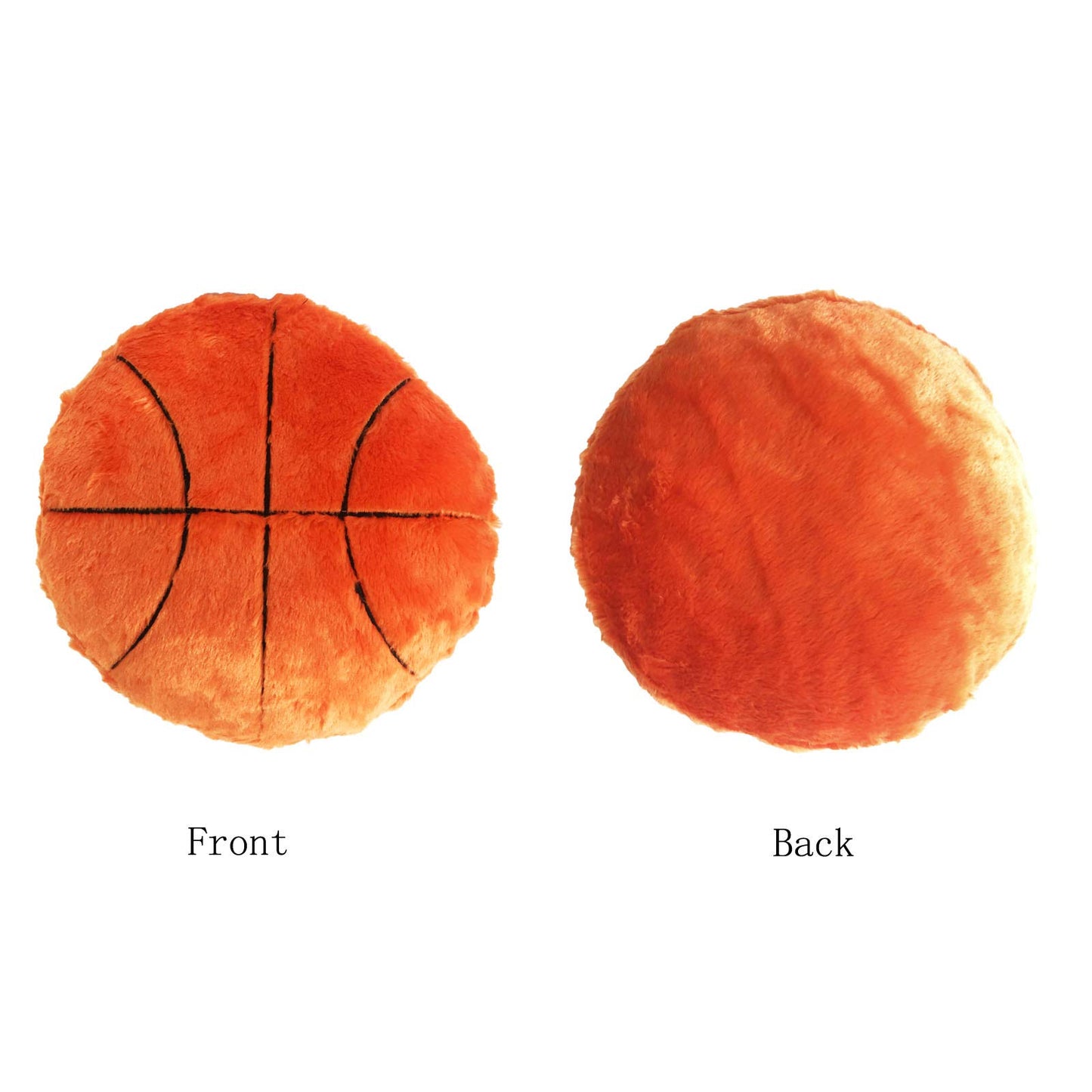 CHORONMO Basketball Plush Pillow Basketball Pillow Fluffy Durable Stuffed Basketball Throw Pillow Office Sofa Decor Cushion Soft Sport Toys Gift