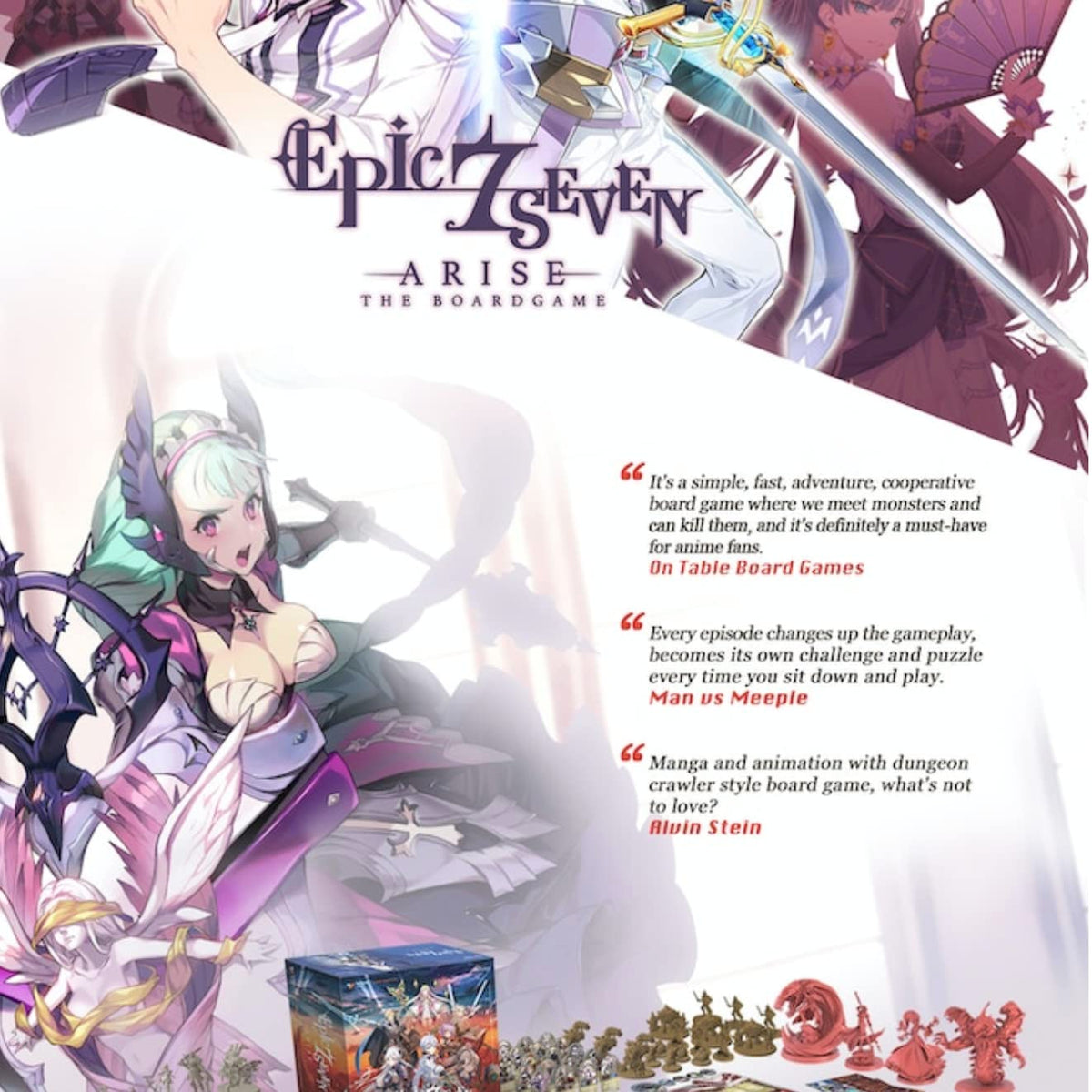 Epic Seven Arise Core Box by Japanime Games | Anime-Style Adventure Board Game | 1-4 Players | Playtime 60 Minutes | Ages 14+