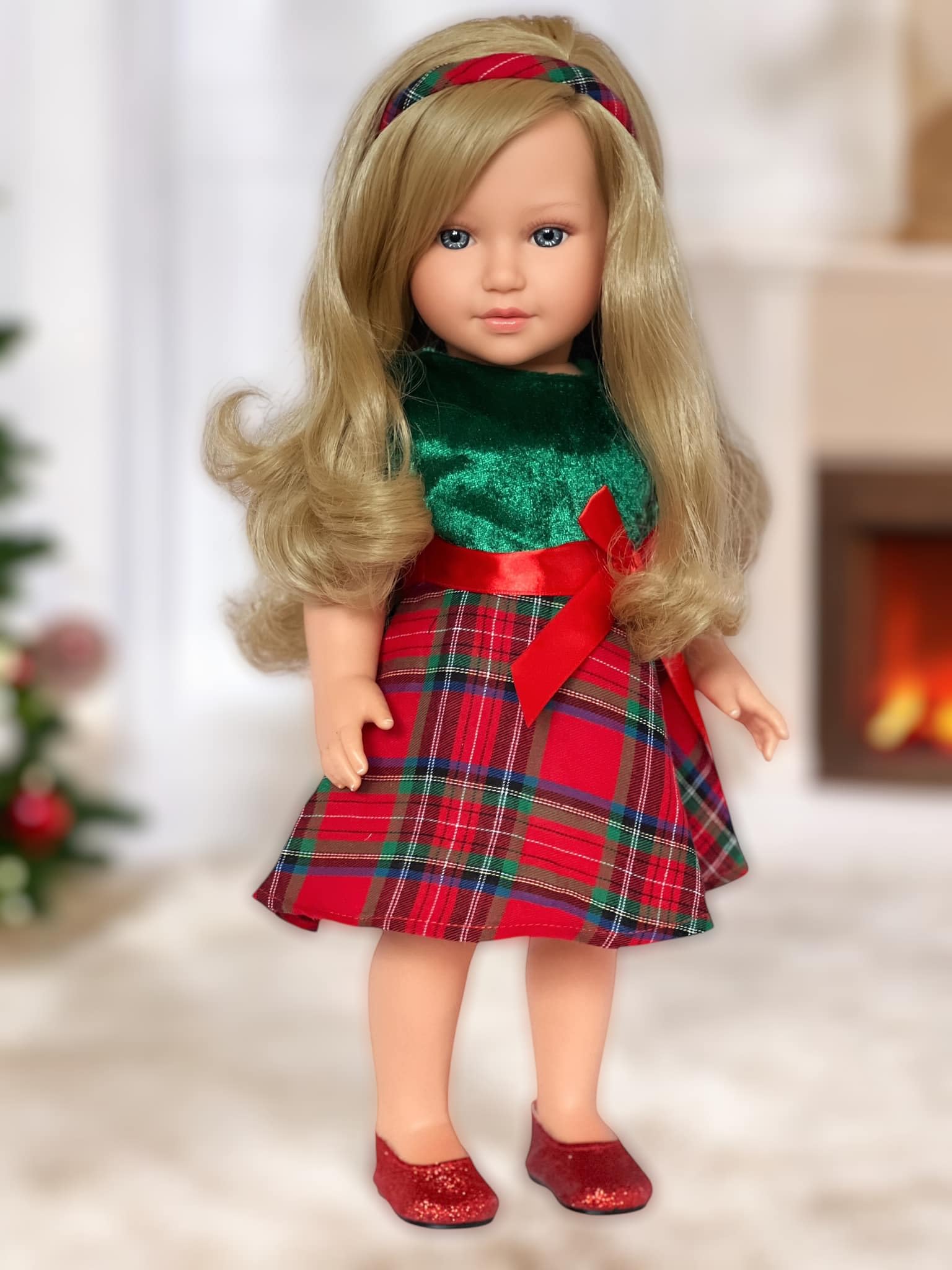 MBD New Holiday Dress Fits 18 Inch Girl Dolls