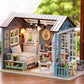 TuKIIE DIY Miniature Dollhouse Kit, 1:24 Scale Wooden Mini Doll House Accessories with Furniture for Kids Teens Adults(Forest Times)