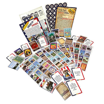 MI ARTE PRODUCTIONS American Loteria Fun Bingo Game for All Patriotic Colorful Loteria Cards Tokens - 54 Illustrated Cards - 3-10 Players Ages 7+