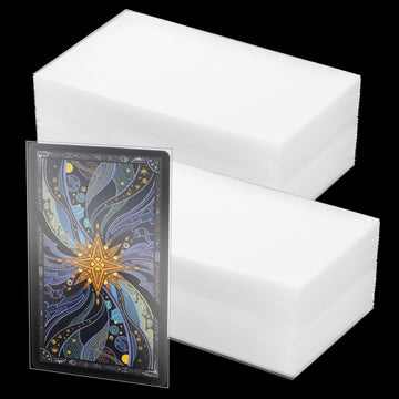 Maitys 300 Pack Clear Tarot Card Sleeves (72x122mm) 200?M Thick, Non-Glare Compatible with TCG & Board Game Cards