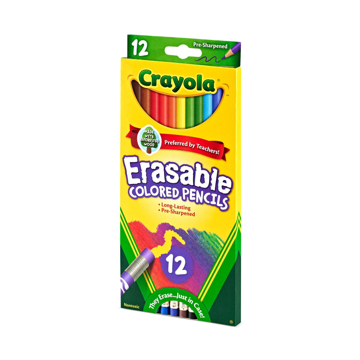 Crayola 68-4412 12 Piece Erasable Colored Pencils - 2 Pack