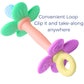 Everneer Silicone Teether Tube Stick for Babies - Textured Teething Toy with Grip Handle, Reaches Front Gums & Back Molars, BPA-Free, Easy to Hold