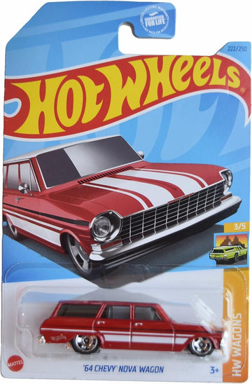 Hot Wheels '64 Chevy Nova Wagon, HW Wagons 3/5 [red] 222/250