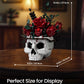 iATOM Skull Roses Flower Bouquet Building Set, Botanical Collection Kit for Adult Women, Birthday Gifts for Mothers Day