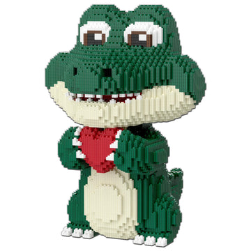 APENGBAOL Animal Love Crocodile Micro Mini Building Blocks Set?9874PCS 39cm High Series? Gift for Adults