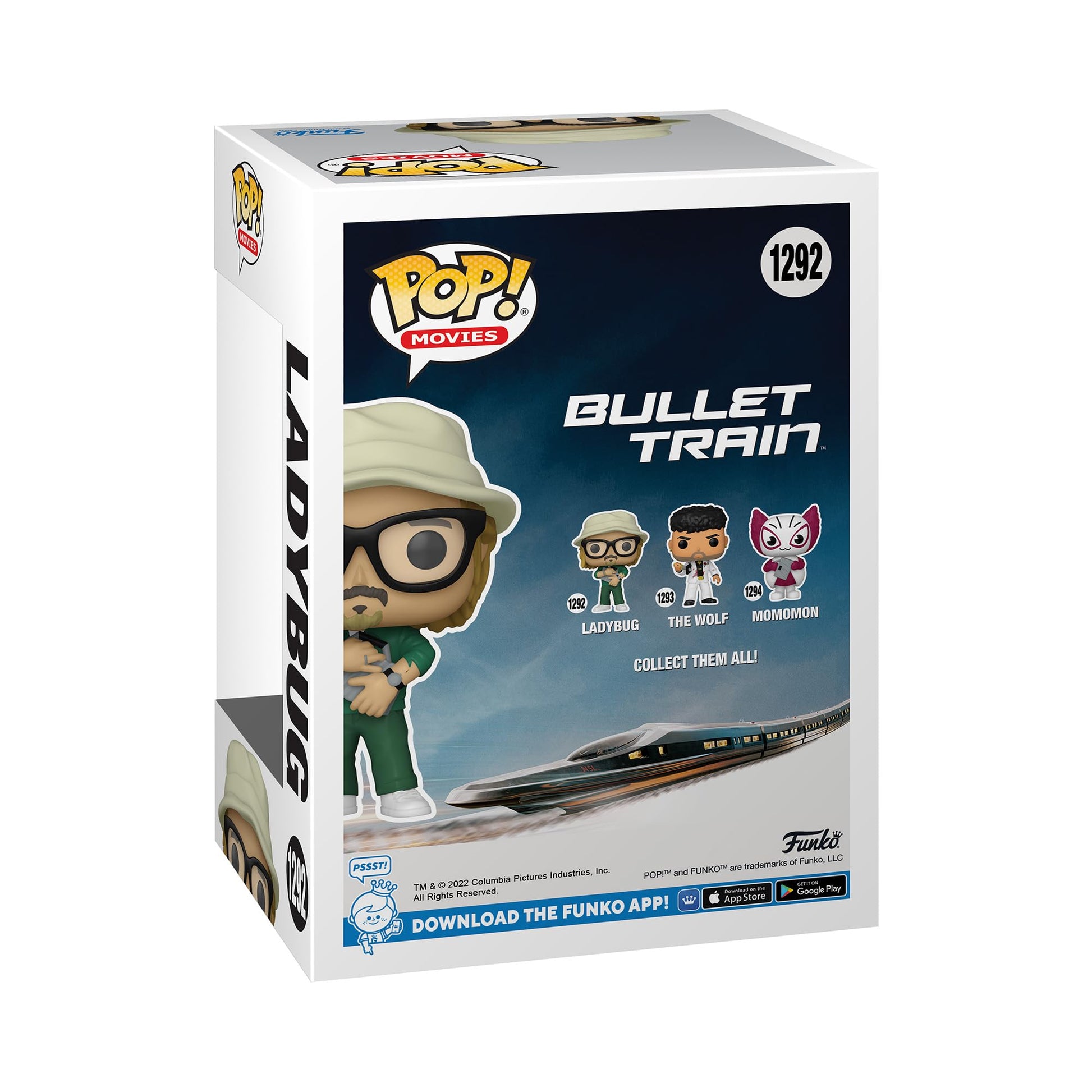 Funko Pop Movies: Bullet Train - Ladybug - 1/6 Odds for Rare Chase Variant - (Styles May Vary) - Collectable Vinyl Figure - Gift Idea - Official