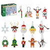 14-in-1 Christmas Tree Ornaments Building Kit, DIY Decorative Hanging Ornaments Building Toys Santa, Snowman, Gingerbread, Reindeer, Best Festival