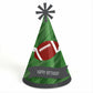 Big Dot of Happiness End Zone - Football - Cone Happy Birthday Party Hats for Kids and Adults - Set of 8 (Standard Size)