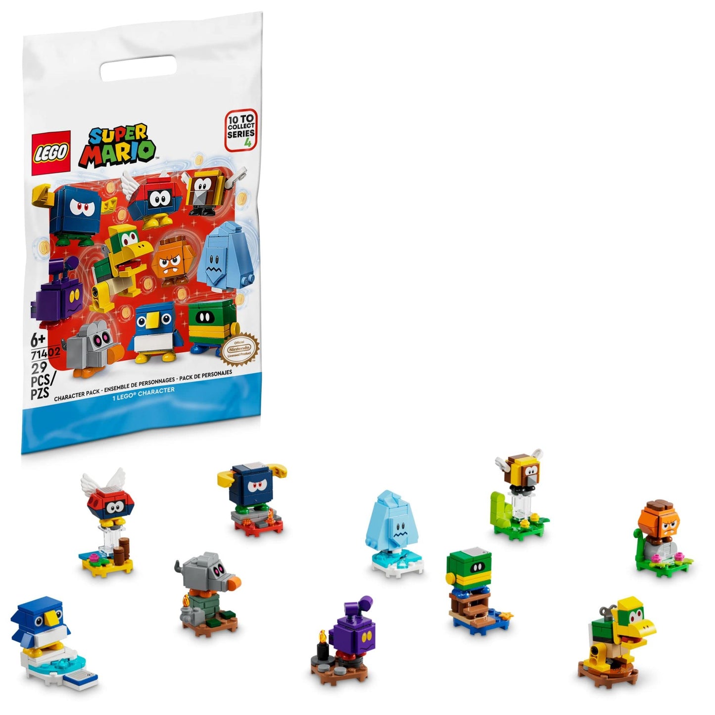 LEGO Super Mario Character Packs - Series 4 71402 Building Kit; Collectible Gift Toys for Kids Aged 6 and up to Combine with Starter Course Playsets