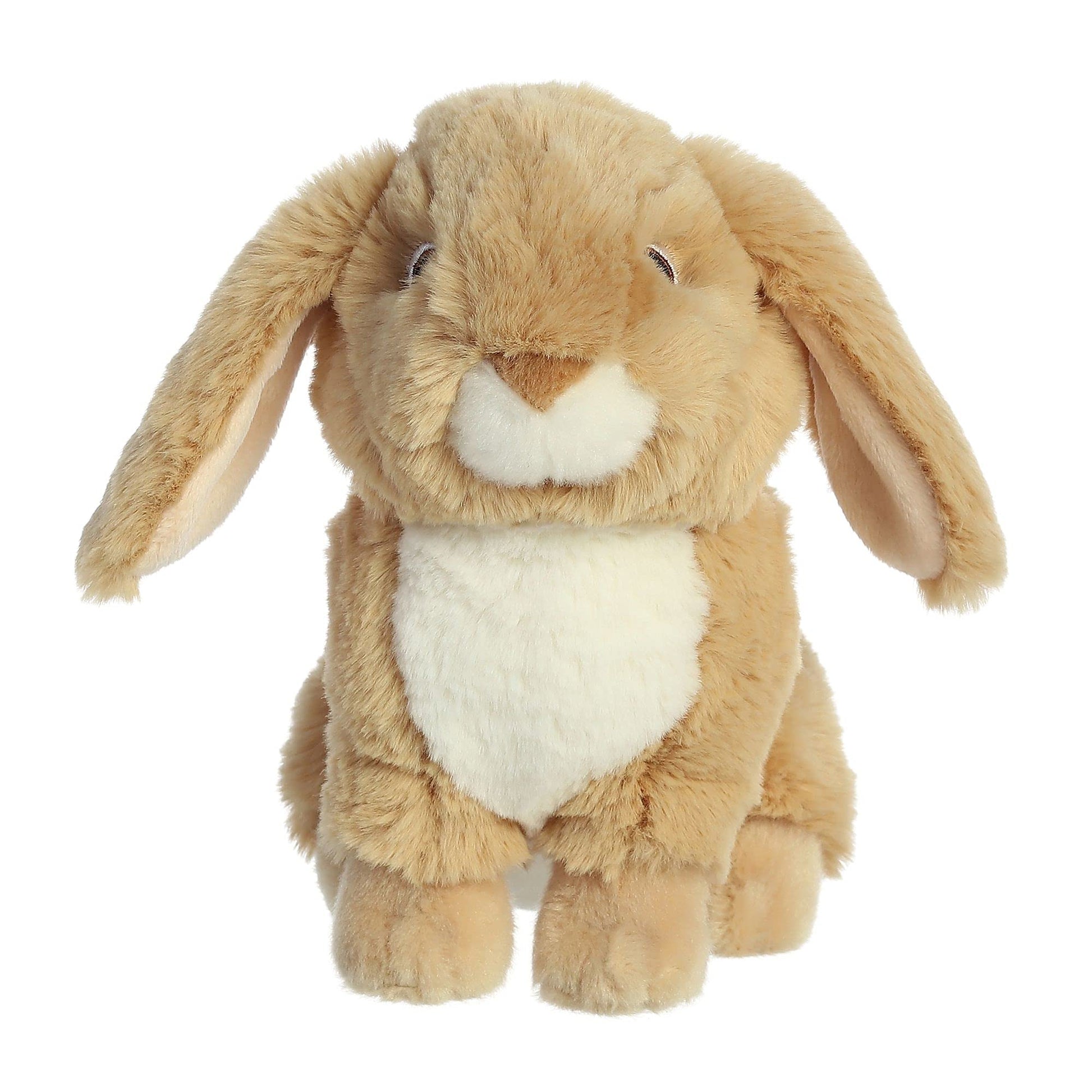Aurora® Responsibly Made Eco Nation™ Lop-Eared Rabbit Tan Stuffed Animal - Ideal for Playtime Adventures - Perfect for Birthdays or Just Because