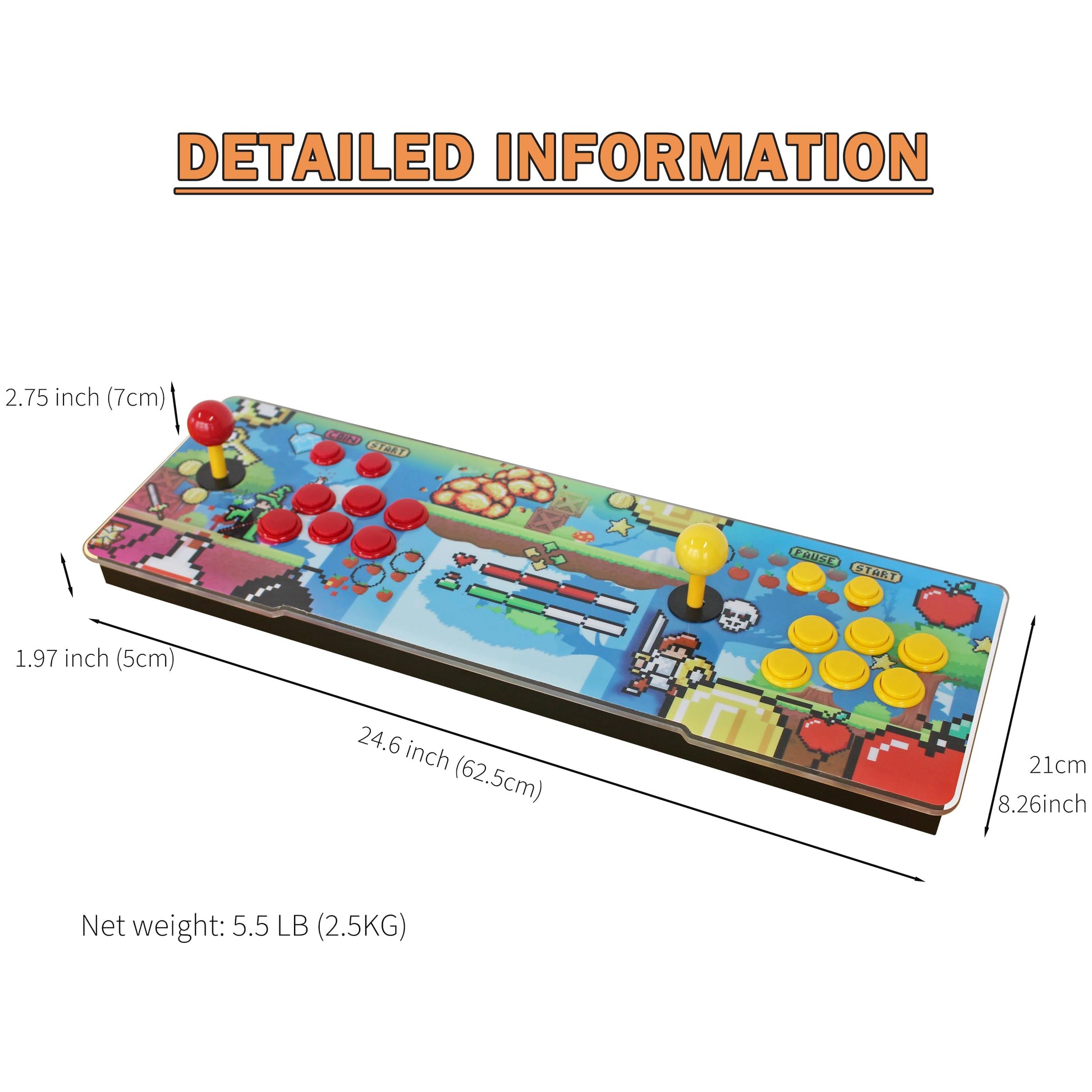 26800 in 1 Box Retro Arcade Game Console, Support 1280X720 Video Game Machine for PC Projector 4K TV 4 Player 3D Game, Search Save Delete Function