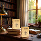 2 Pieces Brown Miniature Bible Books for Dollhouse, Mini Bible Pocket Book 1/12 Dollhouse Miniature Book Bookshelf Bedroom Library Accessories