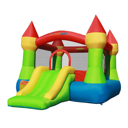 Bounceland Bounce House Castle with Basketball Hoop Inflatable Bouncer, Fun Slide, Safe Entrance Opening, UL Certified Strong Blower Included, 12 ft x