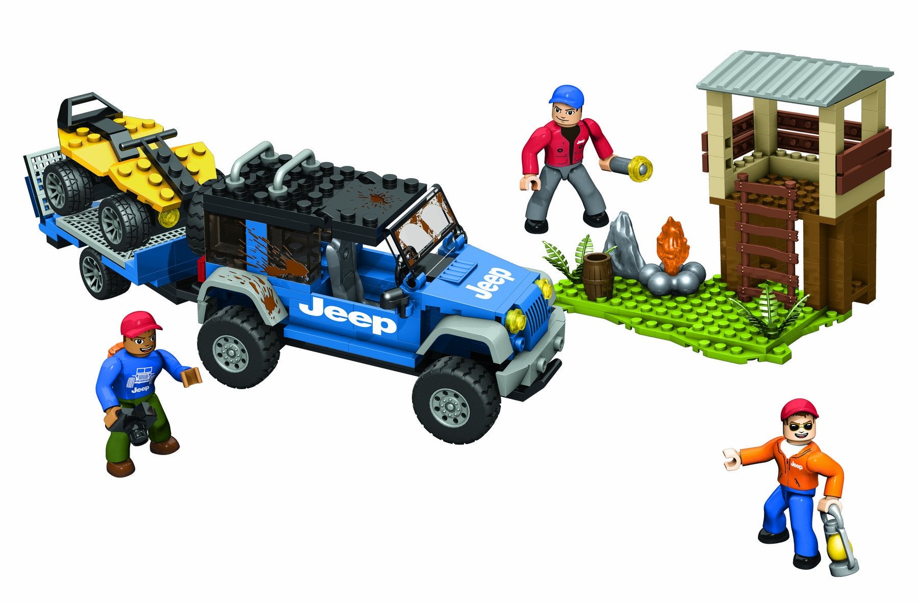 Mega Bloks Jeep Forest Expedition Building Set
