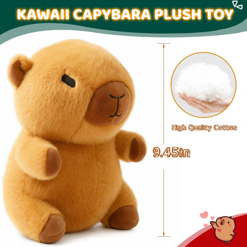 TITQWOP 9-pc Capybara Plush Set Suitable for Kids Girls Cute and Soft Capybara Plush Stuffed Animal that Can Be Casually Matched