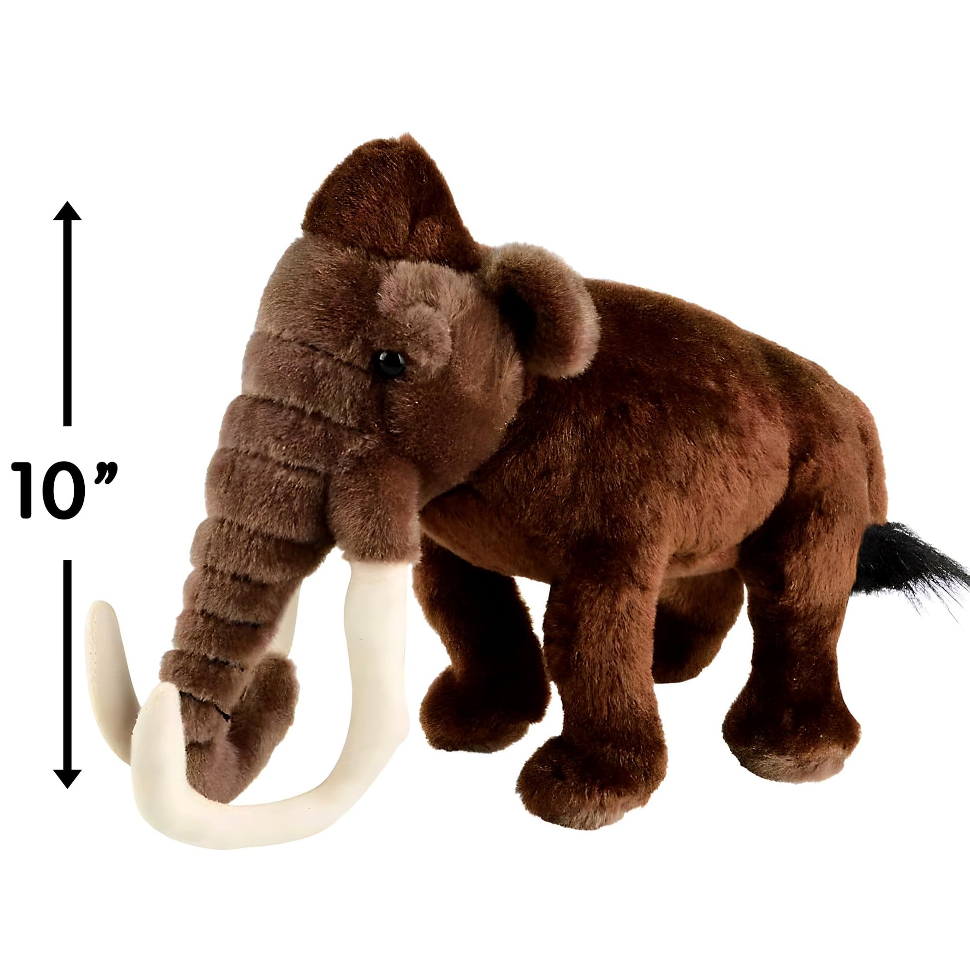 Rhode Island Novelty Prehistoric Wooly Mammoth, Soft Dinosaur Stuffed Animal for Kids, 10 Inch