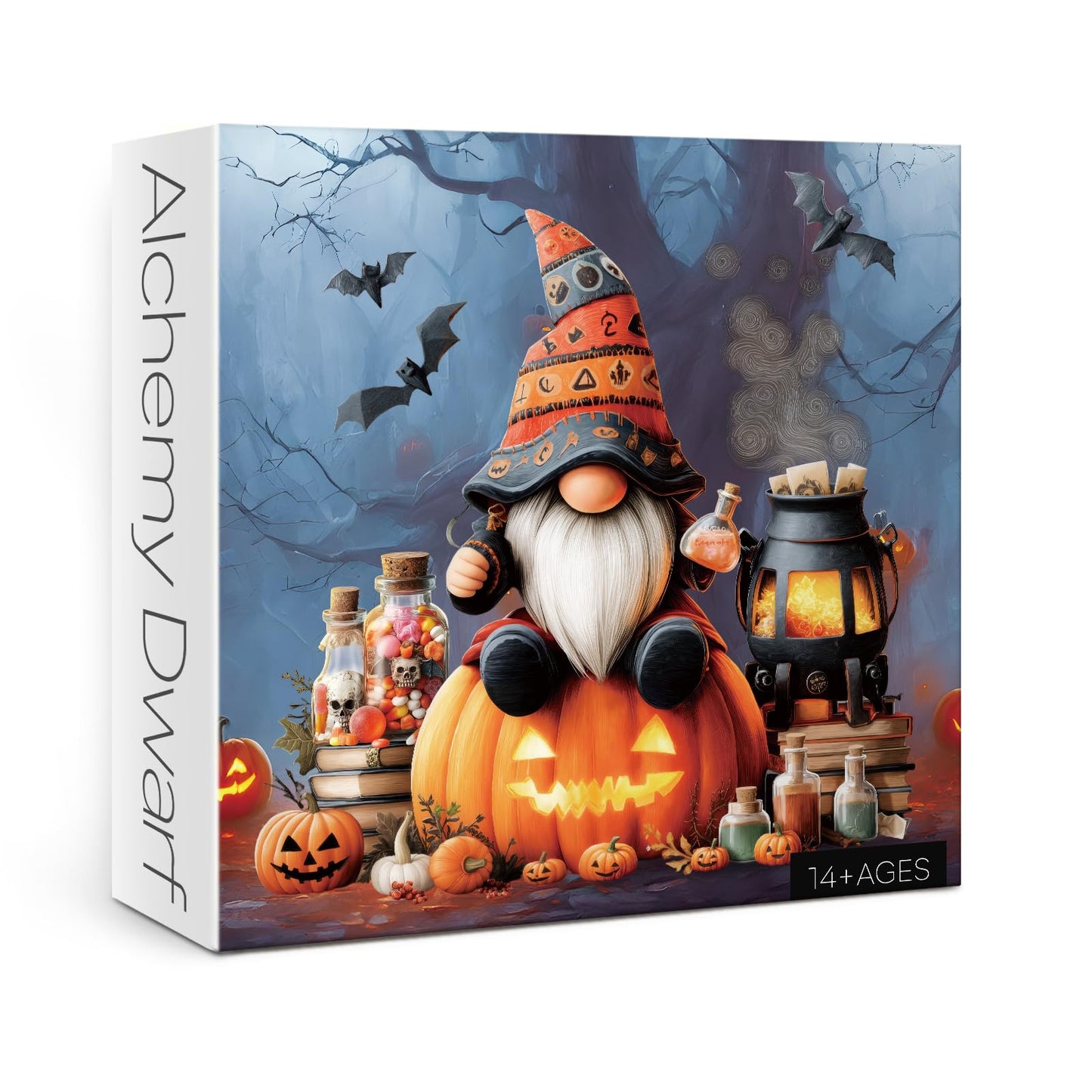 Larkipuzz Magic Mystery Halloween Gnome Puzzles for Adults 1000 Pieces