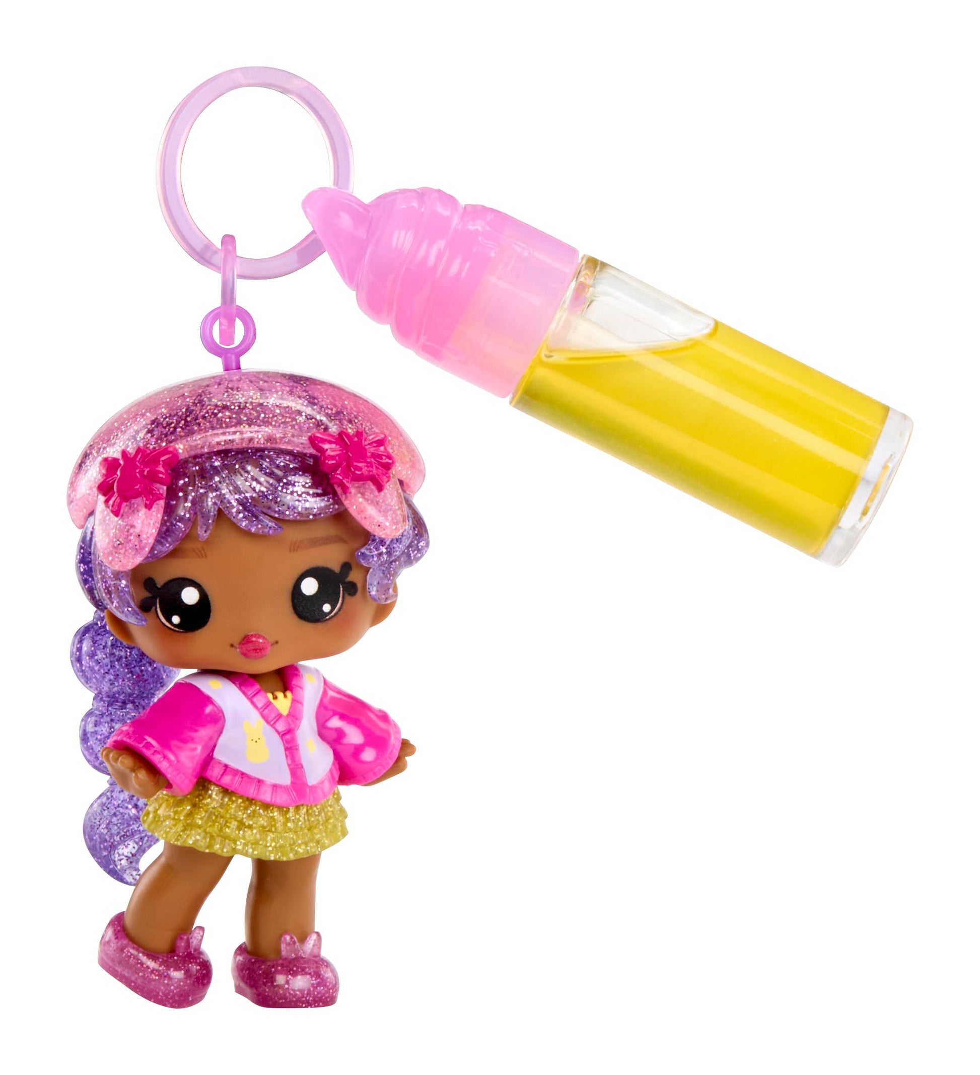 Yummiland x PEEPS Lip Gloss Doll- Michelle Mallows with Scented Lip Gloss, Ages 4+