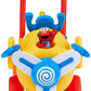 Kiddieland Sesame Street Elmo's Activity Plane Ride-On Toy, Lights Sounds Steering Wheel, Spinning Propeller, Imaginative Pretend Play for Toddlers