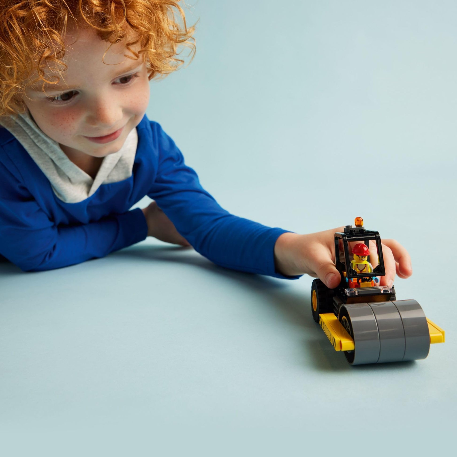 LEGO City Construction Steamroller Toy Playset, Fun Gift, Construction Toy Set for Kids Aged 5 Years Old Plus, Model Truck with a Worker Minifigure,