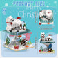 aphpaio Christmas Polar Bear and Penguin Building Set, Sea Animals Building Kit Winter Village, Includes Igloo Fish Crab Sea Animals, Brithday Gift