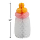 Fun Express Baby Bottles Honeycomb Centerpiece - Adorable Party Decor for Baby Showers Gender Reveals and Special Occasions - Perfect for Table
